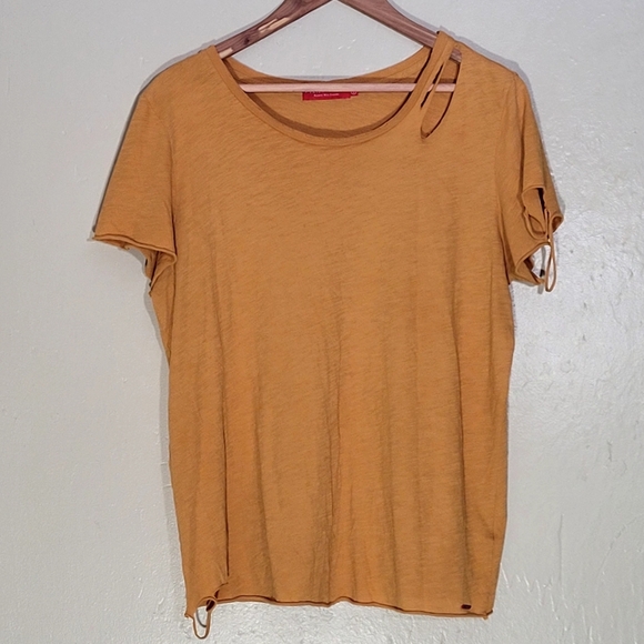 n: Philanthropy Factory Destroyed Mustard Top - Picture 1 of 7